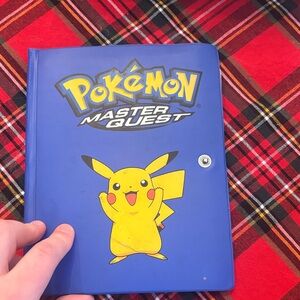 Pokemon Master Quest Blue Folder with Pikachu